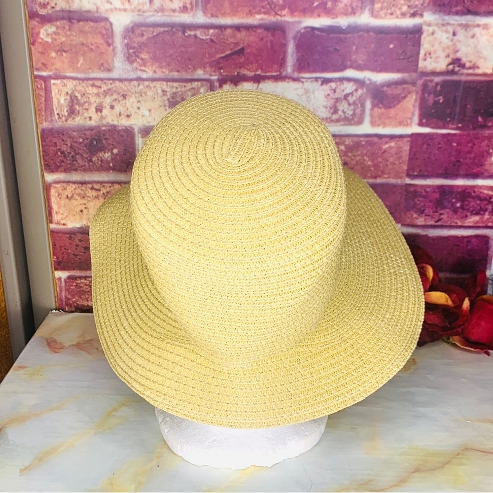 Floppy Paper Tan Beach Sun Hat - Picture 5 of 8